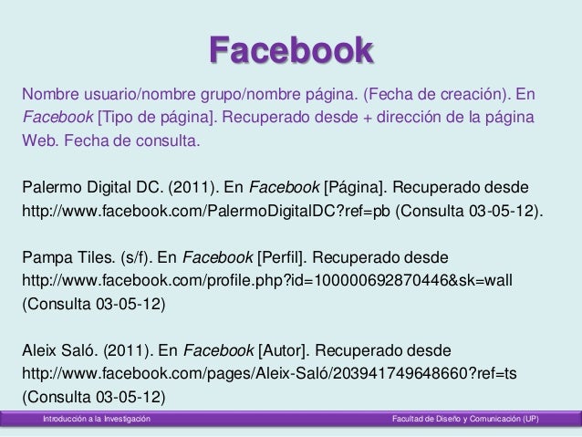citas indirectas de una pagina web
